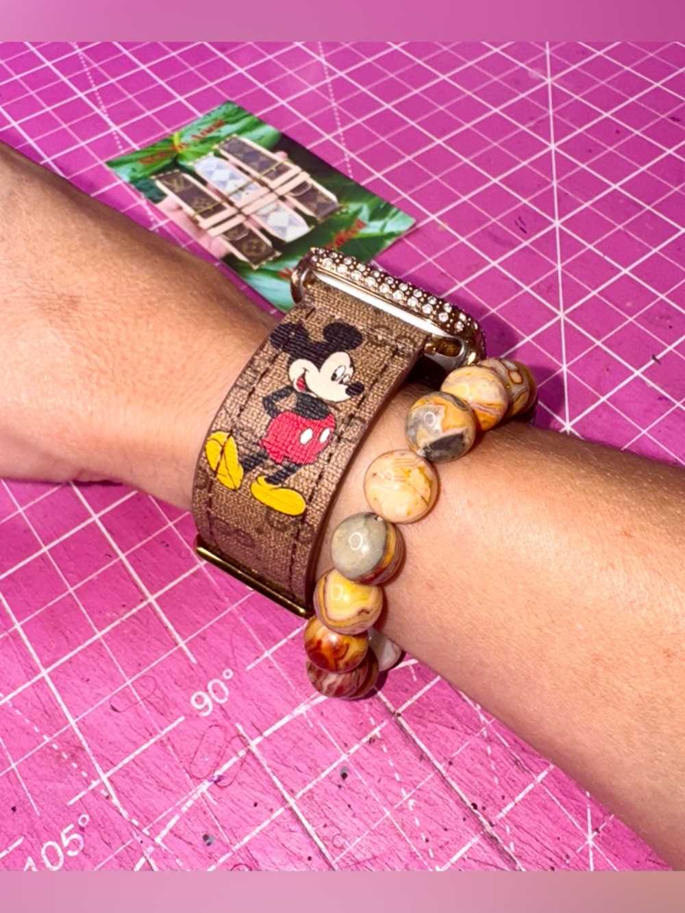 ❤️ GG Disney Apple Watch band Handmade ♻️ Custom made-by-order! - Picture 9 of 15